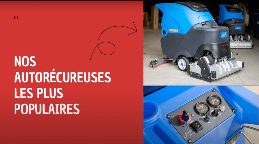Présentation de nos autorécureuses/laveuses à plancher les plus populaires