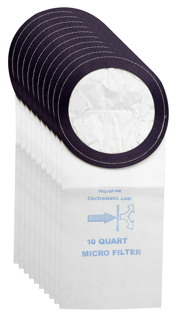 Sac microfiltre pour aspirateur dorsal  Proteam / Perfect - paquet de 10 sacs - Envirocare 180