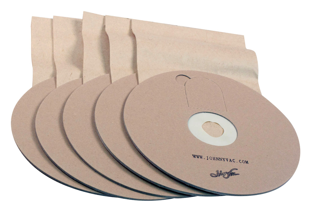 Sac en papier rond pour aspirateur Ghibli T1 et Wirbel W1 - paquet de 5 sacs