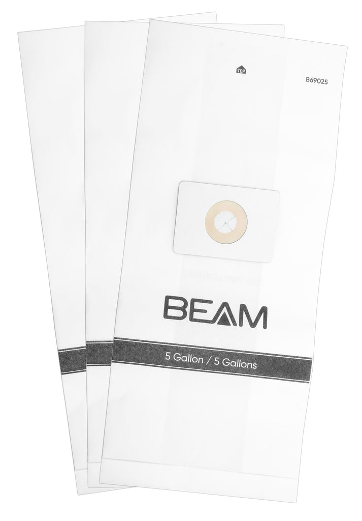 Sacs en papier pour aspirateur central Beam 167 / 2067 - 5 gallons -  paquet de 3 sacs