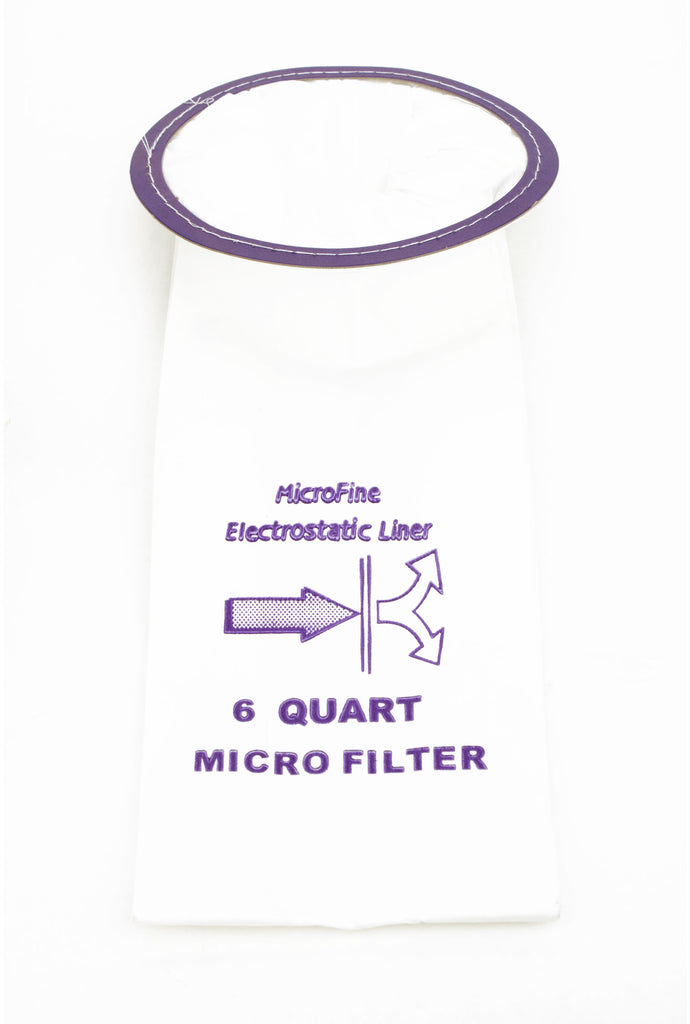 Sac microfiltre pour aspirateur Proteam 6 pintes - paquet de 10 sacs - Envirocare 181