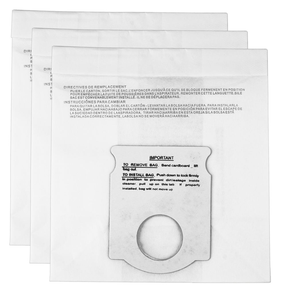 Sac en papier pour aspirateur Kenmore 5041/45 - paquet de 3 sacs - Envirocare 115SWJV
