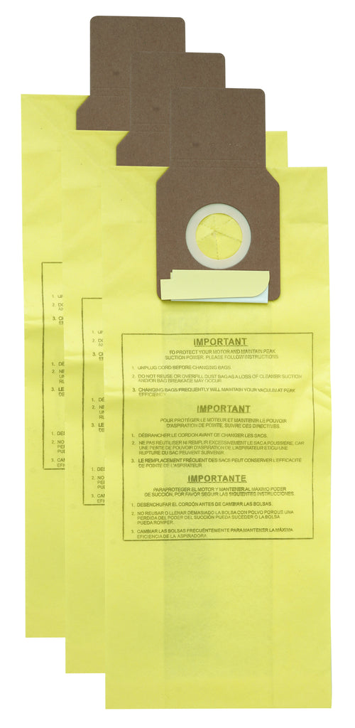 Sac microfiltre pour aspirateur vertical Kenmore 5068 type U - paquet de 3 sacs - Envirocare 159