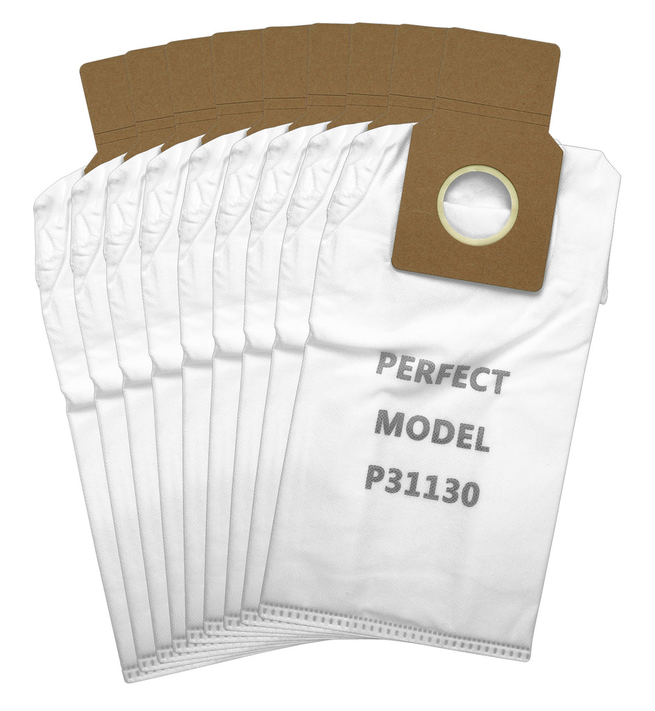 Sacs en papier pour aspirateur Perfect modèle P31130, paquet de 9 sacs - filtration à 5 couches