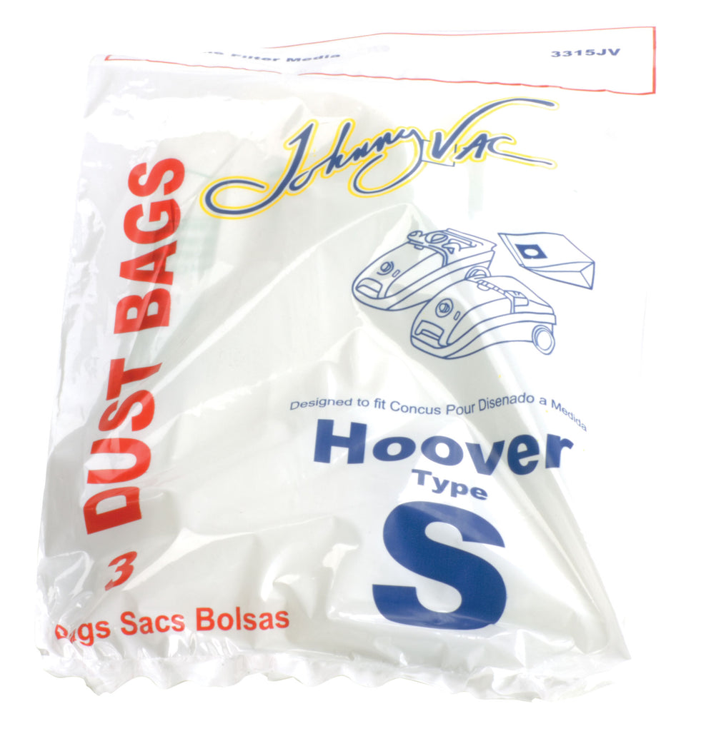 Sac en papier pour aspirateur Hoover type S - paquet de 3 sacs - Envirocare 109SWJV