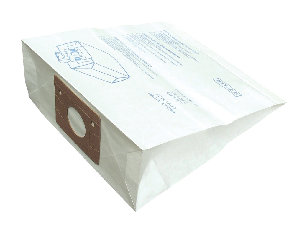 Sac en papier pour aspirateur chariot Eureka type B et S - paquet de 3 sacs + 3 filtres - Envirocare 106SWJV