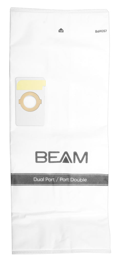 Sacs en papier pour aspirateurs centraux Beam à deux ouvertures - paquet de 3 sacs