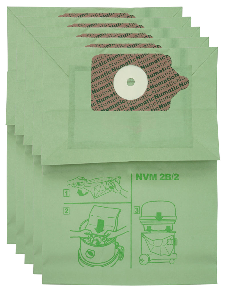 Sac en papier pour aspirateur  Johnny Vac 402 - Numatic Charles NVM2B 300, 350, 360, 375, 380 - paquet de 10 sacs