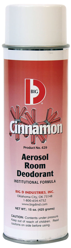 Désodorisant aérosol - canelle - 15 oz (425 g) - Big D 429