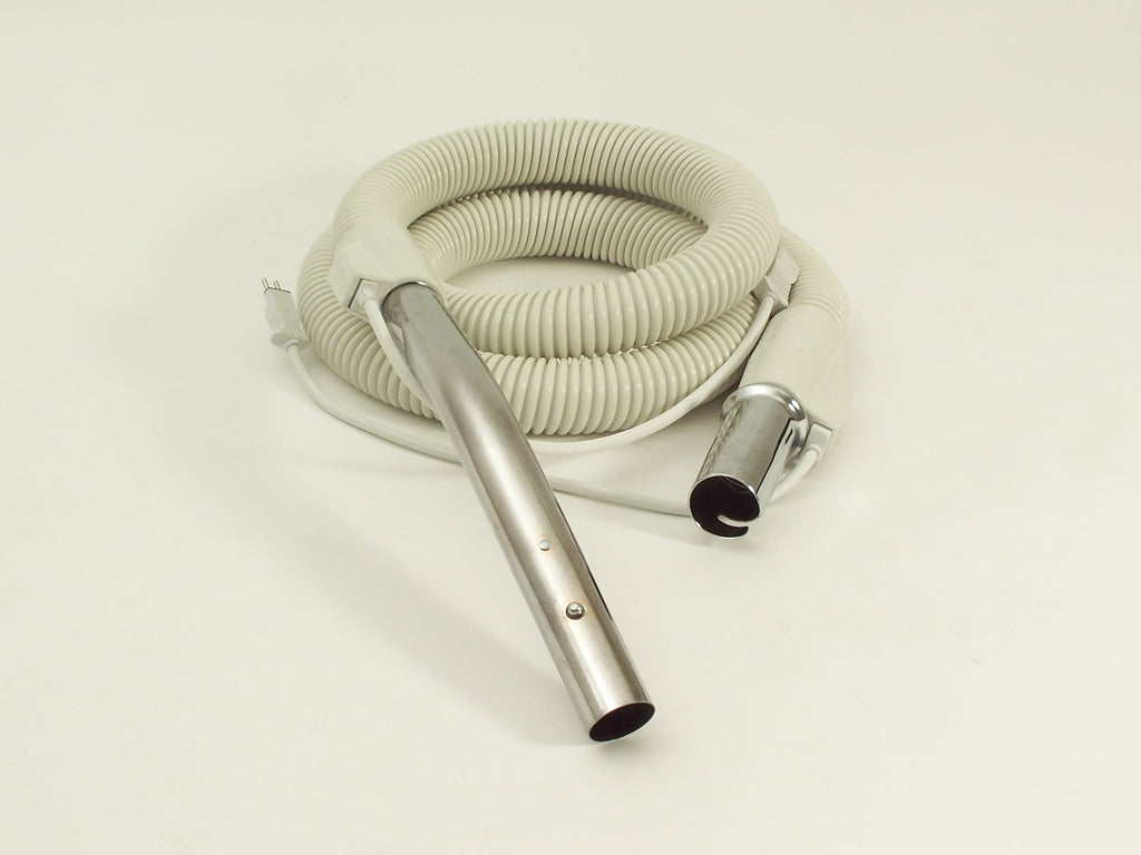 Boyau pour aspirateur central - 1,82 m (6') - 32 mm (1 1/4") dia - blanc - bouton-barrure - Compact Tristar