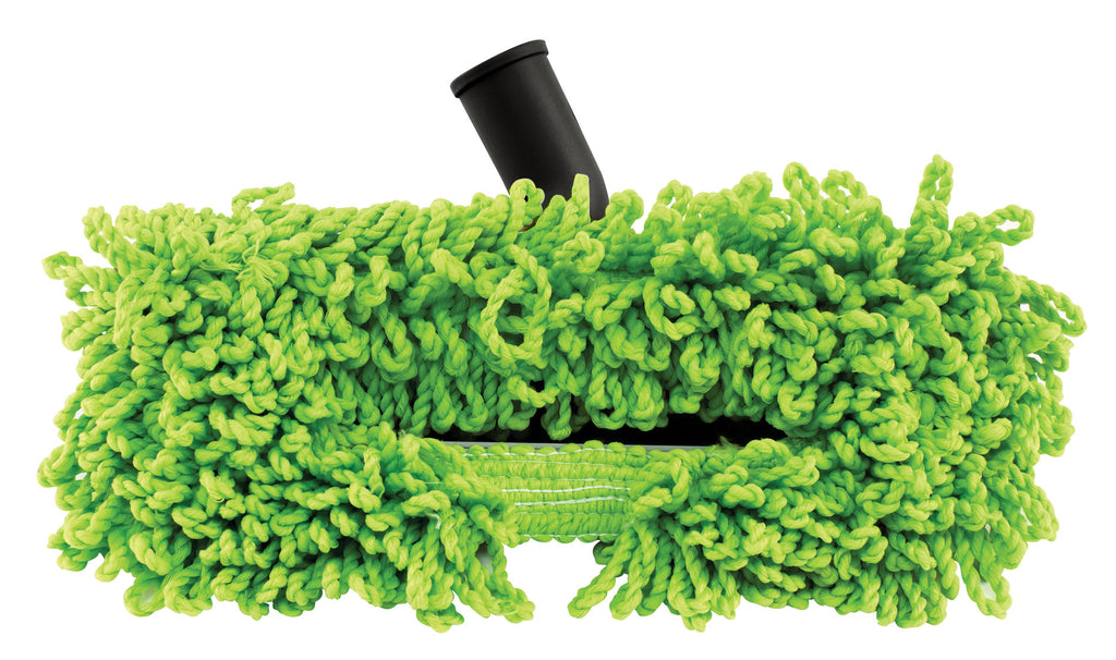 Brosse-vadrouille en microfibre - 32 mm (1 1/4") dia - largeur de nettoyage 30,5 cm (12") - noir et vert