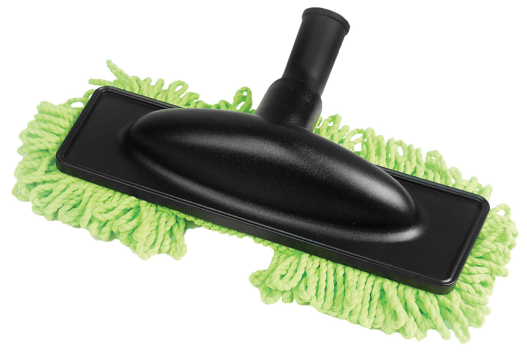 Brosse-vadrouille en microfibre - 32 mm (1 1/4") dia - largeur de nettoyage 30,5 cm (12") - noir et vert