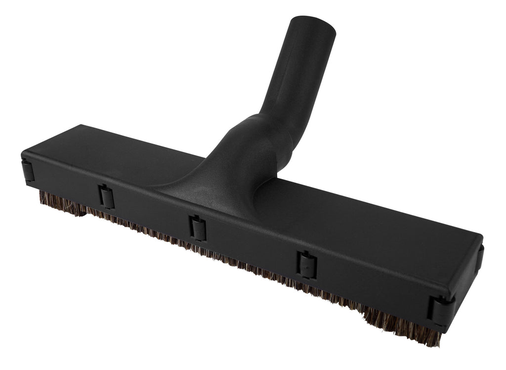 Brosse à plancher avec roues de protection sur les côtés - largeur de nettoyage de 30,5 cm (12") - 31,75 mm (1¼") dia - universel - noir