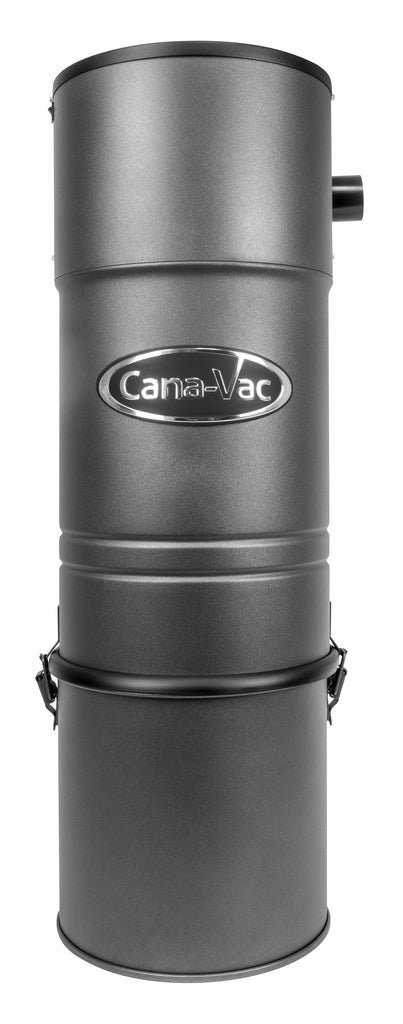 Aspirateur central - Canavac - CV687 - 600 watts-air - capacité de 4 gal (16 L) - support mural - filtre Micro auto-nettoyant - sac HEPA