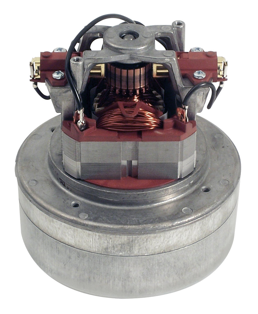 Moteur pour aspirateur "Thru-Flow" - dia 5,7" - 2 ventilateurs - 110 V - 12 A - 1100 W - 410 watts-air - levée d'eau 92" - CFM (pi3/min) 119" - Domel 496.3.430-2