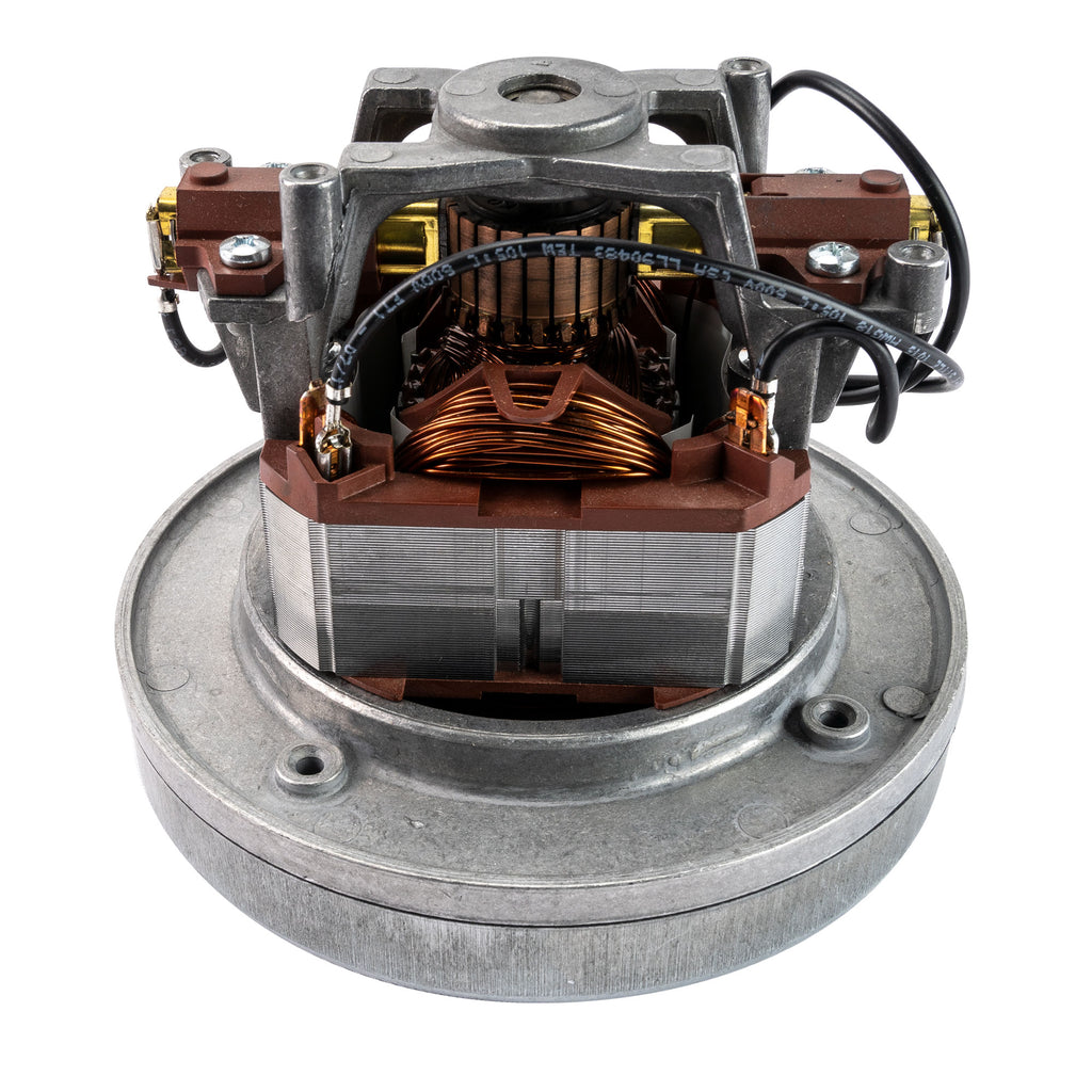 Moteur pour aspirateur "Thru-Fllow" - dia 5,7" - 1 ventilateur - 120 V - 11 A - 1100 W - 440 watts-air - levée d'eau 84" - CFM (pi3/min) 146 - Domel 496.3.447