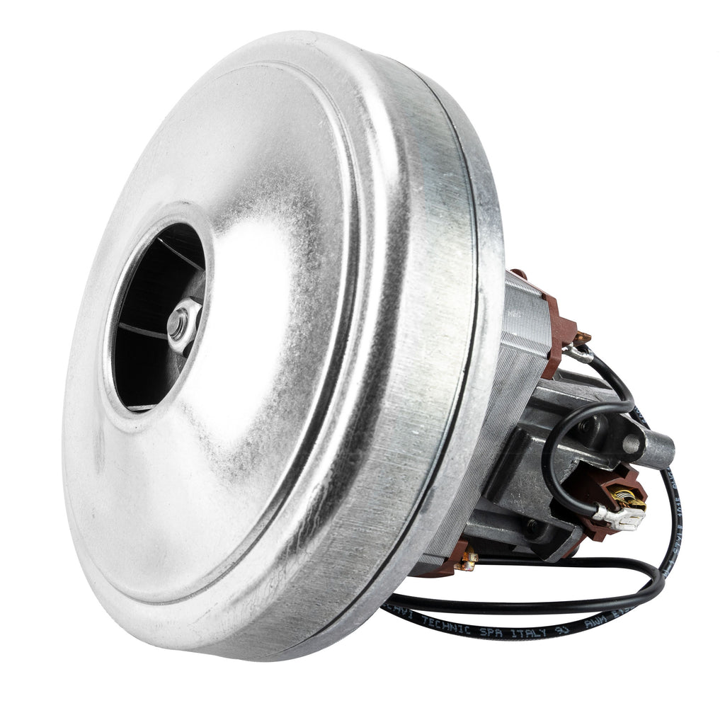 Moteur pour aspirateur "Thru-Fllow" - dia 5,7" - 1 ventilateur - 120 V - 11 A - 1100 W - 440 watts-air - levée d'eau 84" - CFM (pi3/min) 146 - Domel 496.3.447