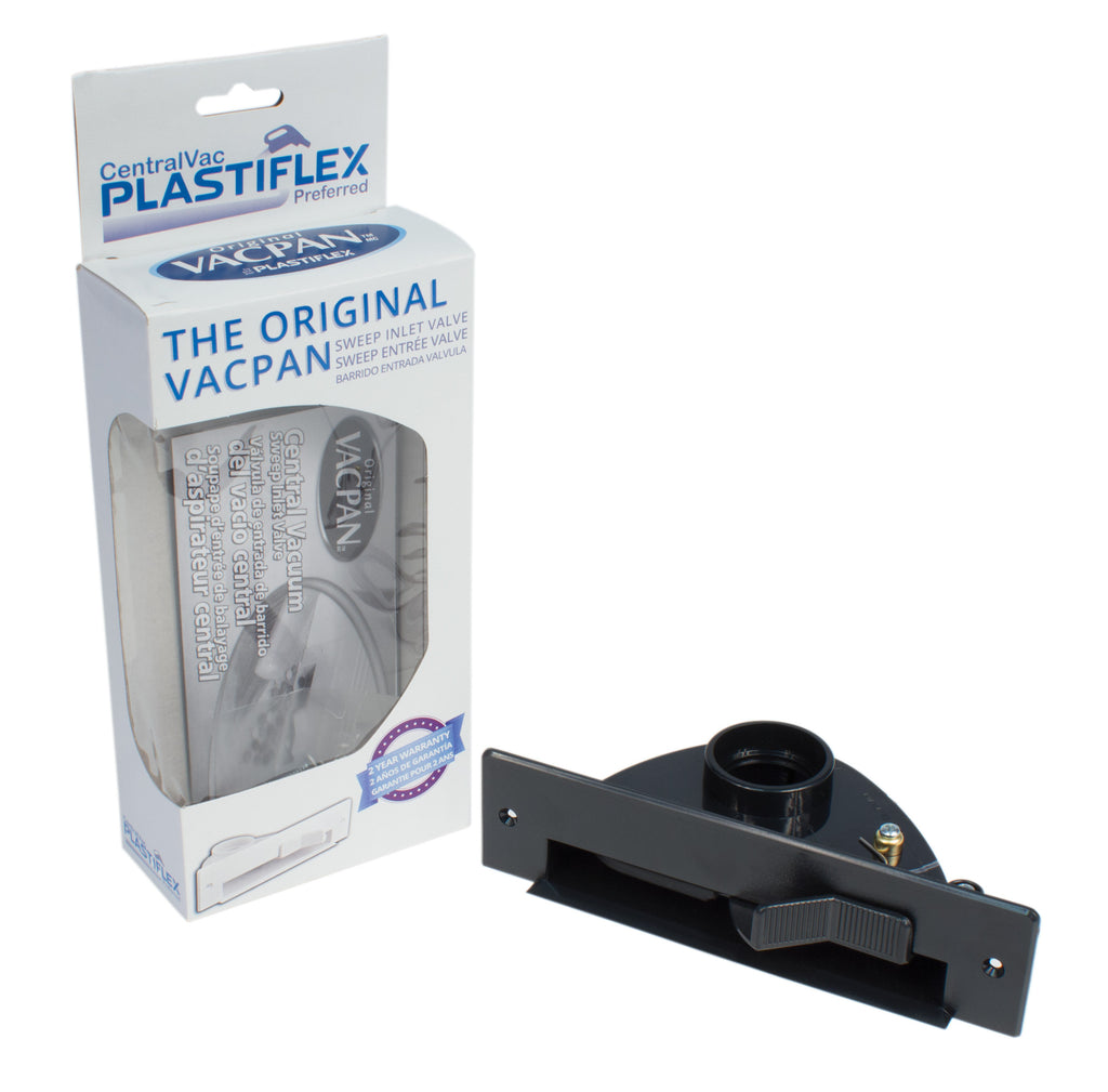 Porte-poussière automatique pour aspirateur central - noir - Plastiflex VCPB01