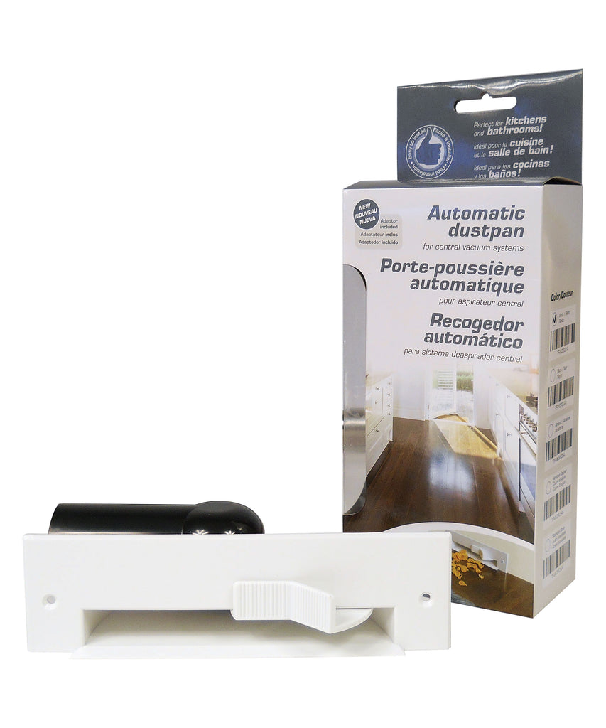 Porte-poussière automatique pour aspirateur central - Blanc