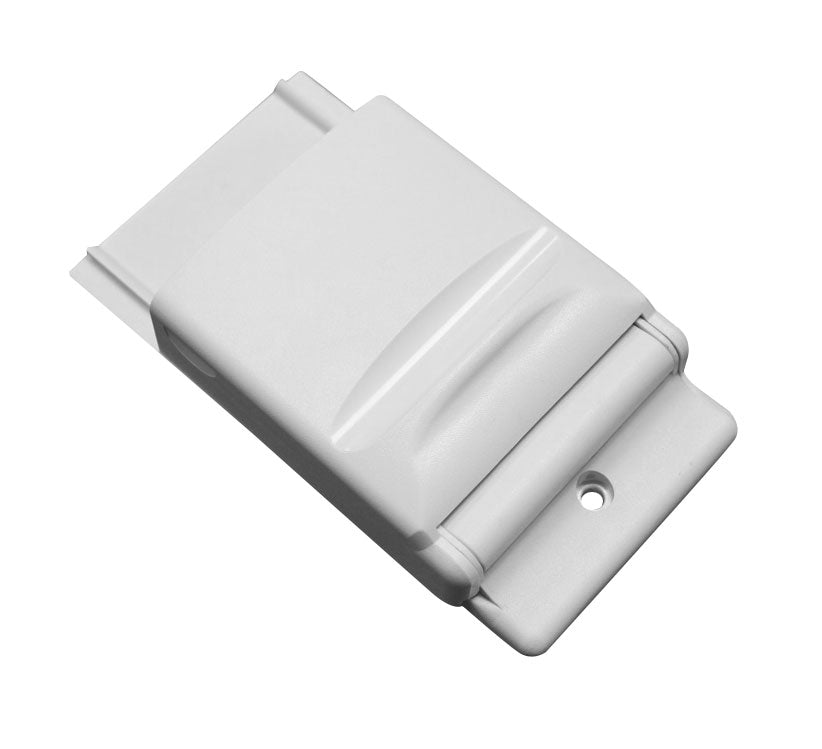 Porte-poussière automatique pour aspirateur central - blanc - sur plinthe