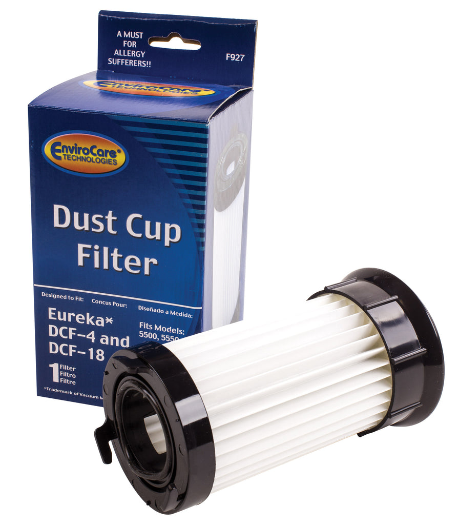 Filtre pour récipient à poussière type DCF-4 et DCF-18 pour aspirateur vertical Eureka 5500 et 5550 - 63073-2