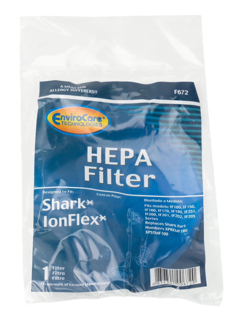 Filtre HEPA de remplacement pour aspirateur- balai Shark IonFlex - F672