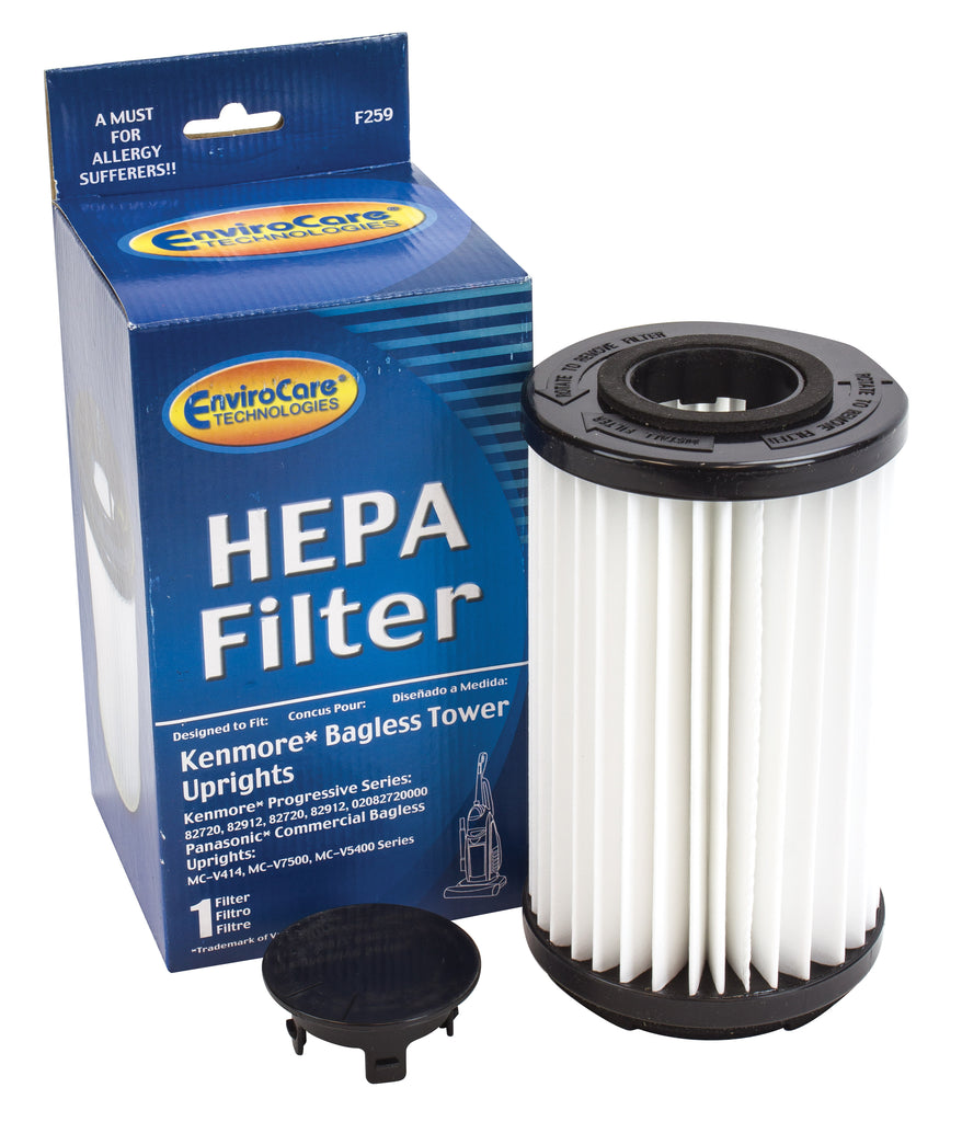 Filtre cartouche pour aspirateur vertical Kenmore sans sac Tower - Envirocare F259