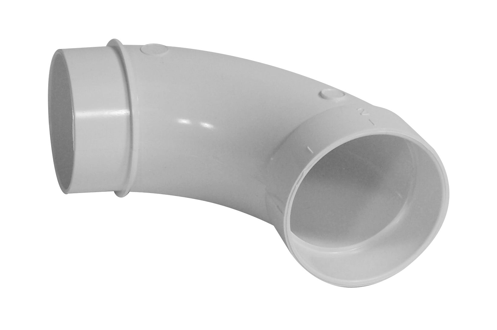 Coude 45° Pour Système D'Aspirateur Central – Tube 2 Pouces (50,8 Mm), PVC Haute Qualité, Circulation Optimale De L'Air