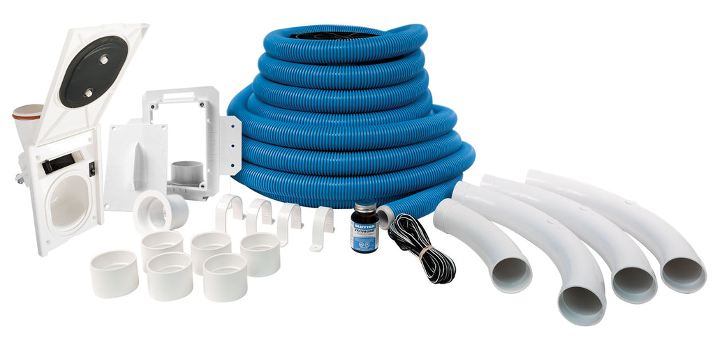 Ensemble complet d'installation Hide-a-Hose Rapidflex - boyau rétractable de 12 m (40') - pour prise HS5000