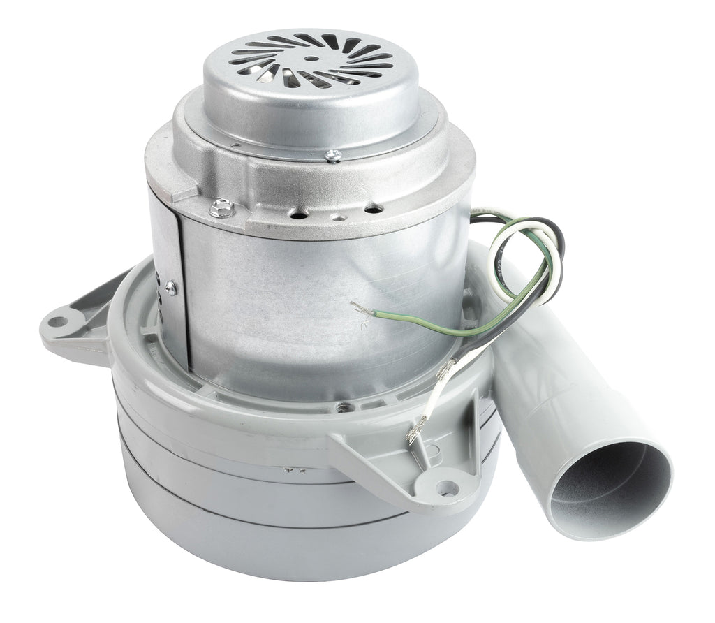 Moteur pour aspirateur tangentiel - dia 7,2" - 3 ventilateurs - 120 V - 13,8 A - 1544 W - 403 watts-air - levée d'eau 134" - CFM (pi3/min) 92,1 - peinture epoxy - Lamb/Ametek 116103-00 / 116119 (B)