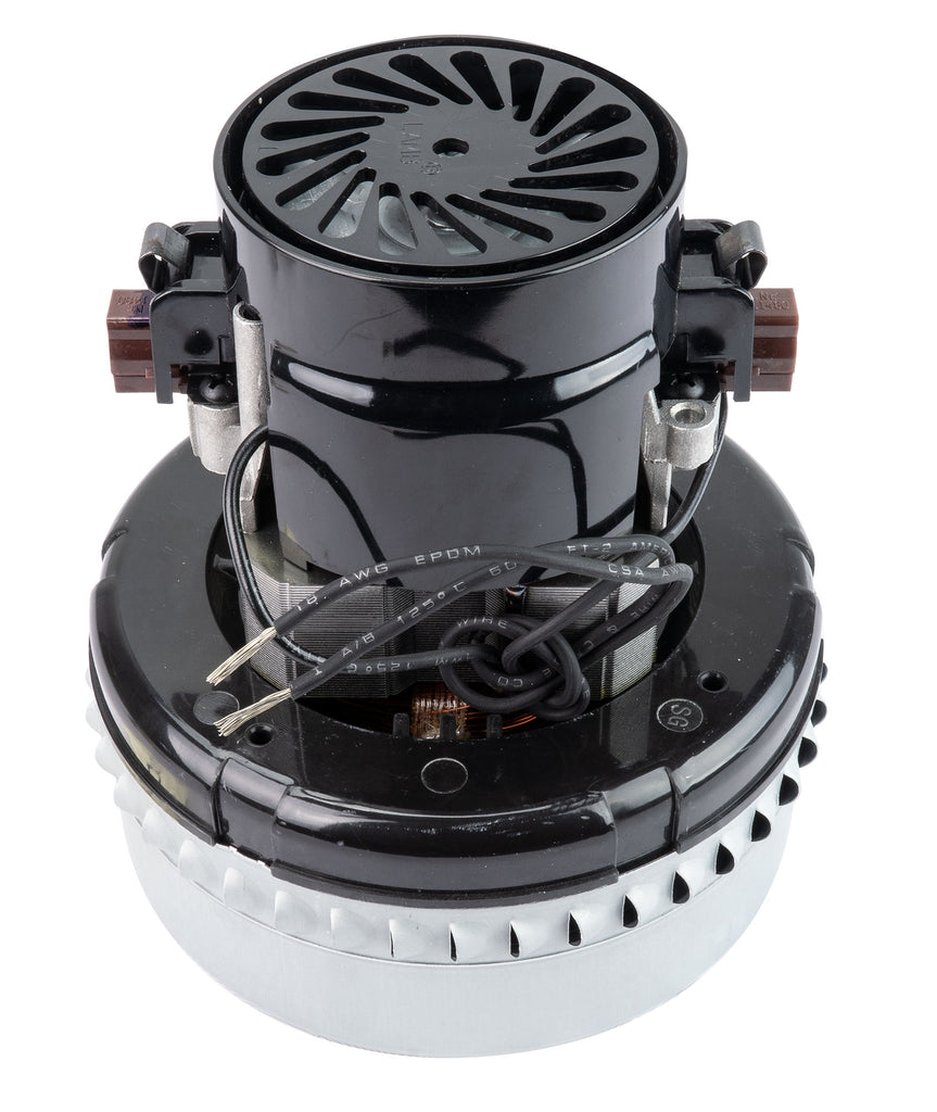 Moteur pour aspirateur "Bypass" - dia 5,7" - 2 ventilateurs - 240 V - 3,6 A - 781 W - 220 watts-air - levée d'eau 76,2" - CFM (pi3/min) 87,7 - Lamb/Ametek 116125-01 (S)