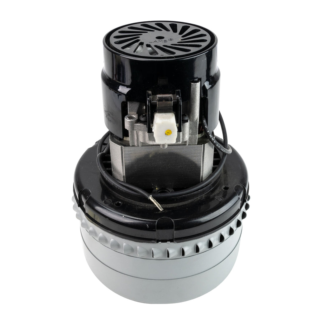 Moteur pour aspirateur "Bypass" - dia 5,7" - 3 ventilateurs - 24 V - 21,5 A - 550 W - 142 watts-air - levée d'eau 67,2" - CFM (pi3/min) 69 - peinture epoxy - Lamb / Ametek 116514-13