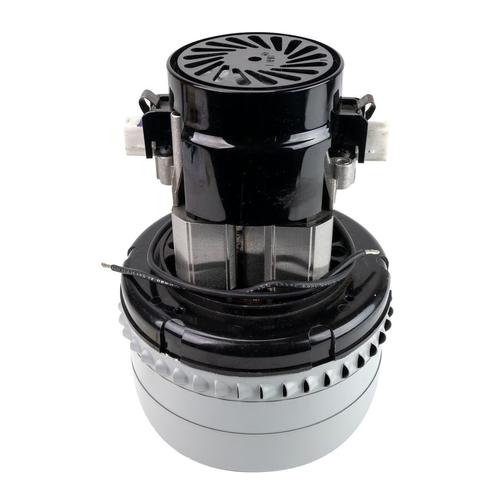 Moteur pour aspirateur "Bypass" - dia 5,7" - 3 ventilateurs - 24 V - 21,5 A - 550 W - 142 watts-air - levée d'eau 67,2" - CFM (pi3/min) 69 - peinture epoxy - Lamb / Ametek 116514-13