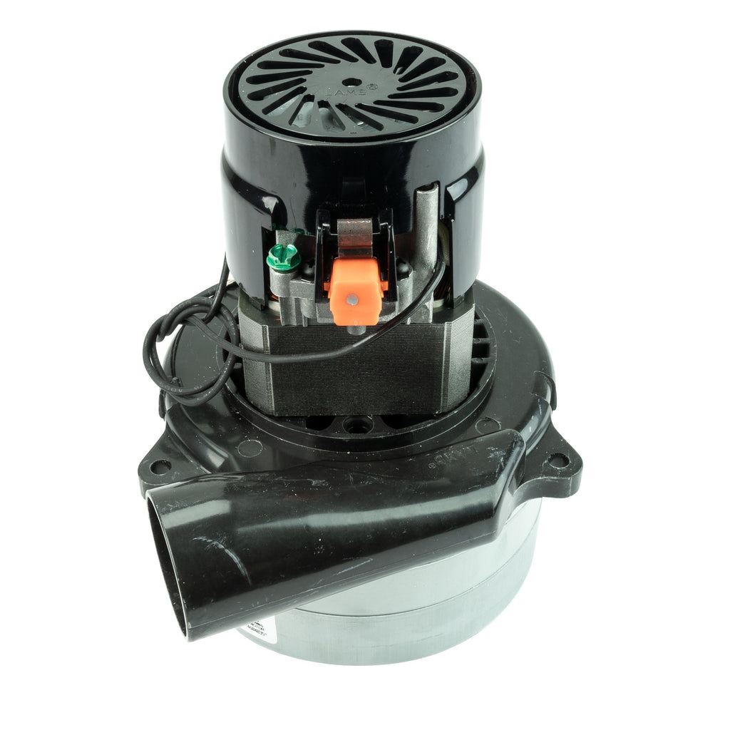 Moteur pour aspirateur tangentiel - dia 5,7" - 3 ventilateurs - 120 V - 10,7 A - 1258 W - 368 watts-air - levée d'eau 117,4" - CFM (pi3/min) 99  - Lamb / Ametek 116565-00