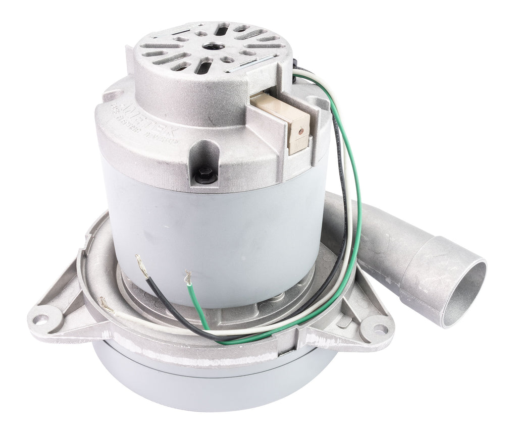 Moteur pour aspirateur tangentiel - dia 7,2" - 2 ventilateurs - 120 V - 14,8 A - 1675 W - 484 watts-air - levée d'eau 125,4" - CFM (pi3/min) 114,8 - Lamb/Ametek 117549-12(S)