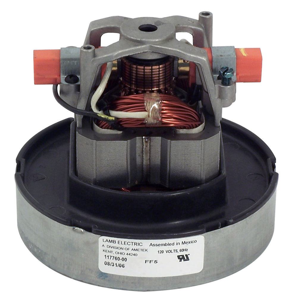 Moteur pour aspirateur "Thru-Flow" - dia  5,7" - 1ventilateur -120 V - pour l'aspirateur Taski Bora - Lamb / Ametek 117760-00 (B)