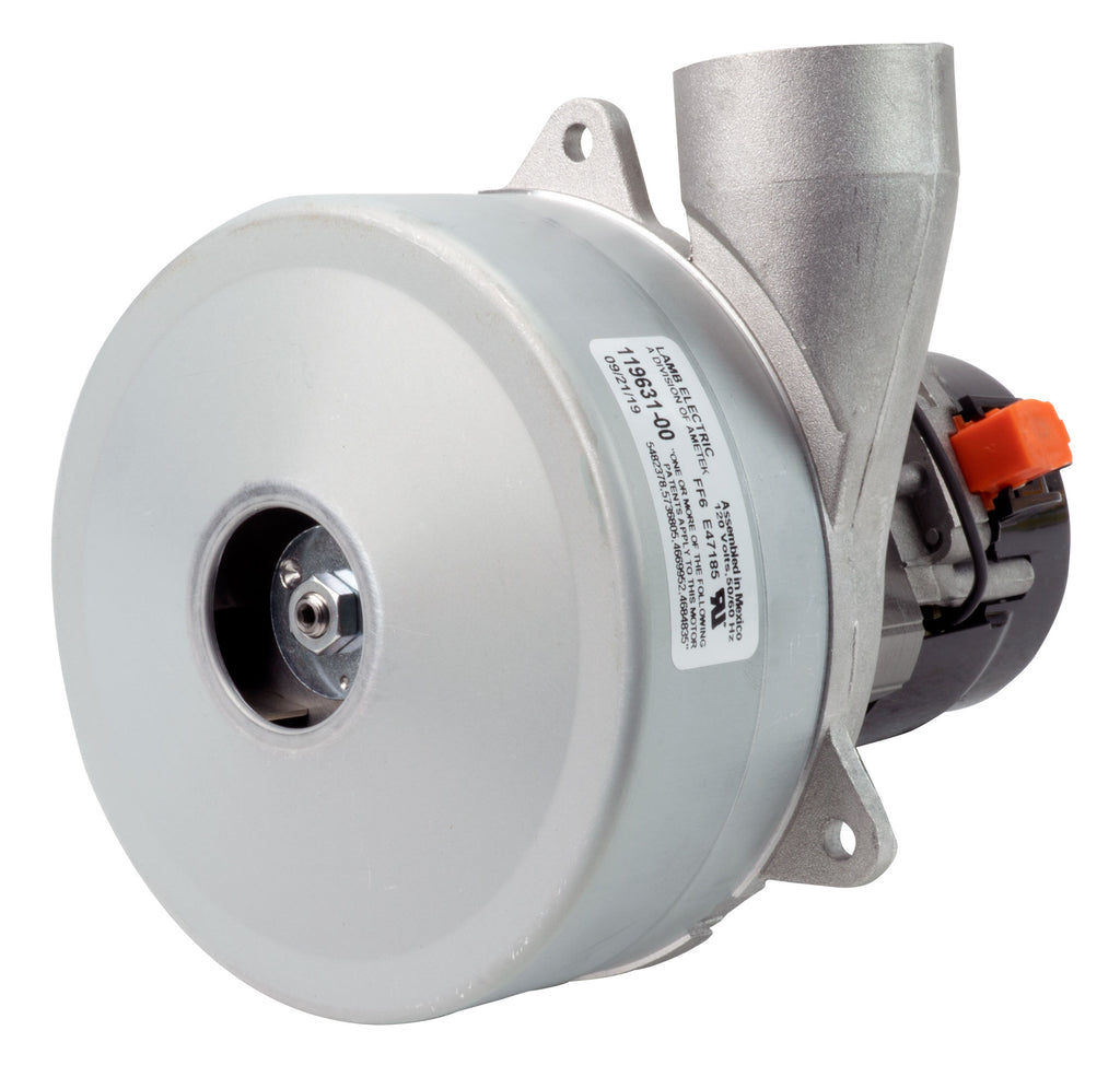 Moteur pour aspirateur tangentiel - dia 5,7" - 2 ventilateurs - 120 V - 14,4 A - 1659 W - 515 watts-air - levée d'eau 128" - CFM (pi3/min) 114,5  Lamb / Ametek  040073