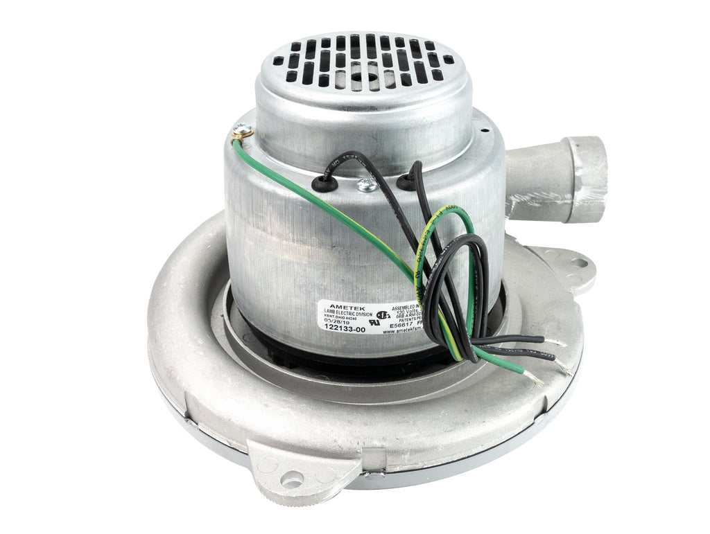 Moteur pour aspirateur tangentiel - dia 8,4" - 1 ventilateur - 120 V - 800 watts-air - Lamb / Ametek 122133-00 (B)