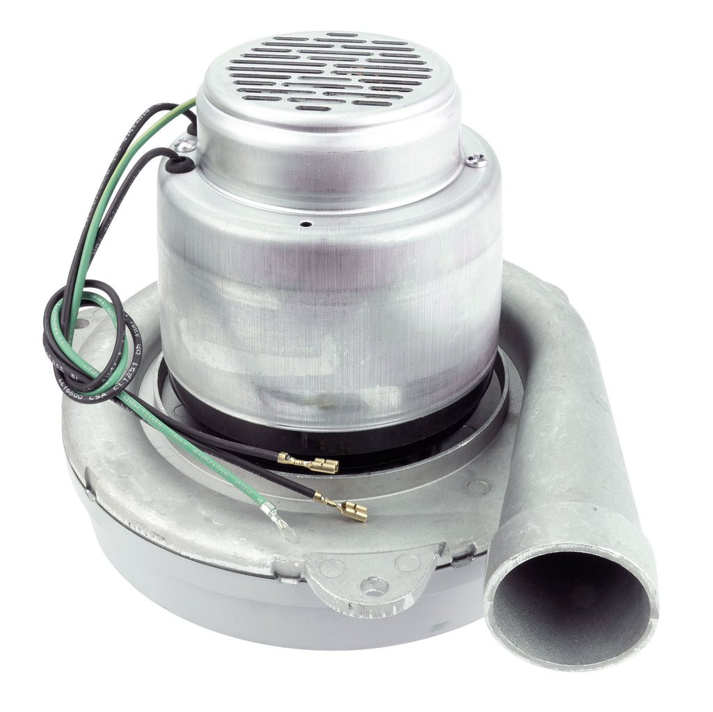 Moteur pour aspirateur tangentiel - 8,4" dia - 2 ventilateurs - 120 V - Lamb / Ametek 122175-00(b)