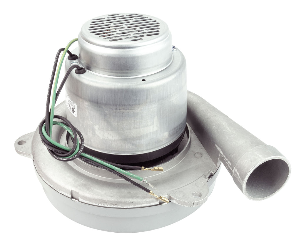 Moteur pour aspirateur tangentiel - 8,4" dia - 2 ventilateurs - 120 V - Lamb / Ametek 122175-00(b)