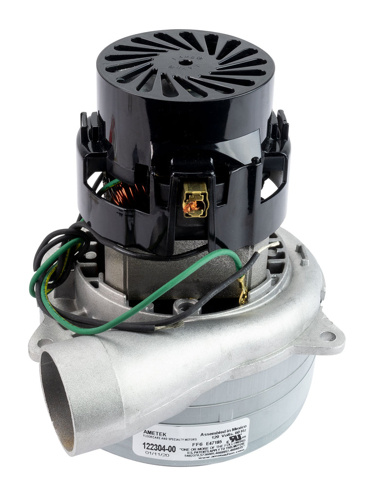 Moteur pour aspirateur tangentiel - 2 ventilateurs - 120  V -  Lamb / Ametek - 040099 (remplacement de L11999200)