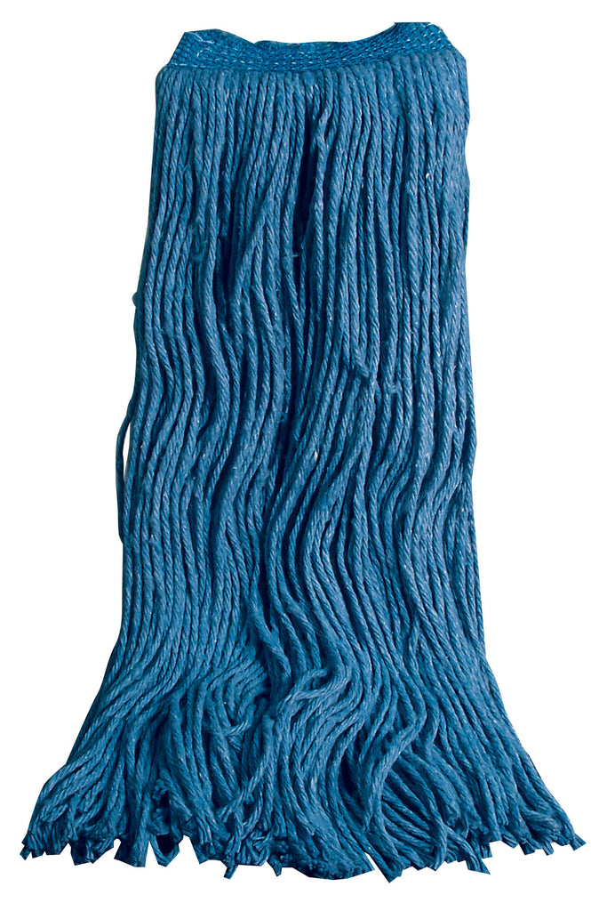 Tête de vadrouille / moppe synthétique de rechange - humide pour laver - 750 g (28 oz) - bleue
