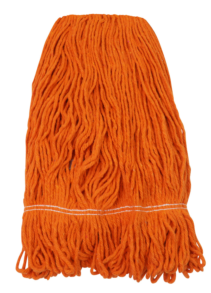 Tête de vadrouille / moppe synthétique de rechange - humide pour laver - 680 g (24 oz) - orange - Globe 3092O