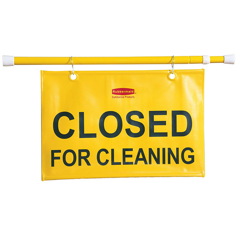 Écriteau suspendu "Closed for Cleaning" - anglais seulement - Rubbermaid