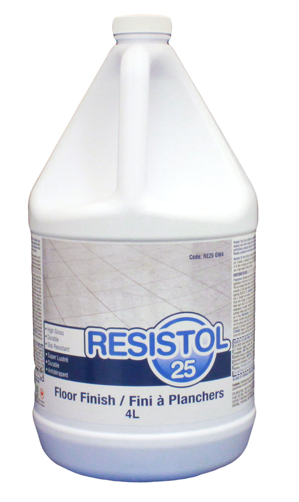 Fini à plancher - super lustré - durable - antidérapant - 1,06 gal (4 L) - Resistol 18 RE25 GW4