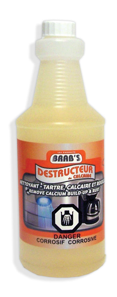 Nettoyant pour calcaire, tartre et rouille - 160 oz (1 L) - Brab's 193401