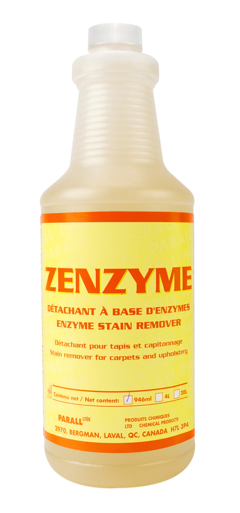 Détachant à base d'enzyme - pour tapis et capitonnage - 33,3 oz (946 ml) - Zenzyme