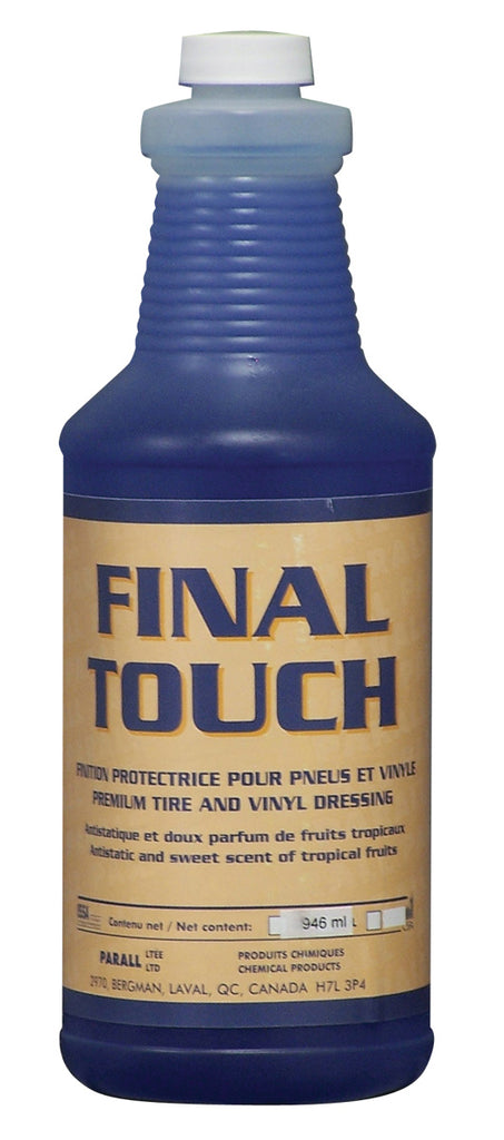 Finition protectrice pour pneu et vinyle - antistatique -  33,3 oz (946 ml) - Final Touch