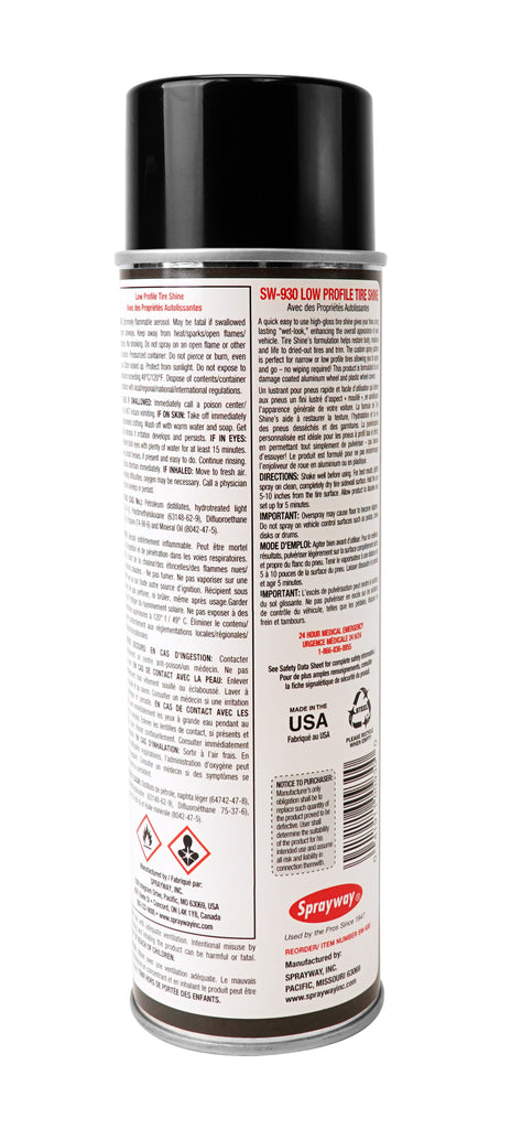 Rehausseur de brillance pour les pneus - 14,5 oz (411 g) - Sprayway SW-930