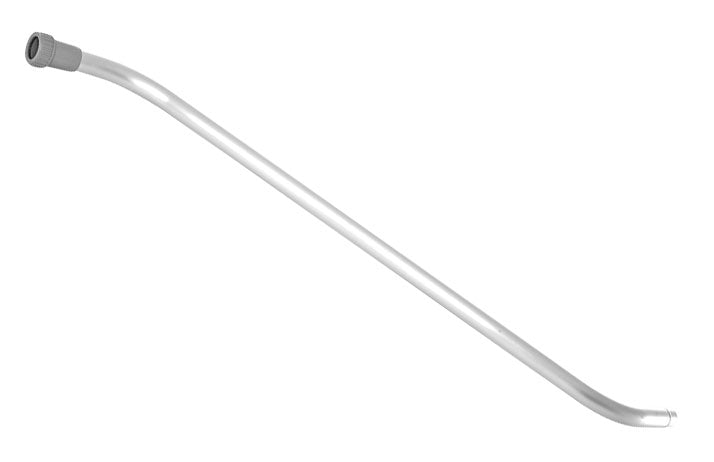 Manchon en aluminium 2 courbes - 1½ x 53" - avec bague en plastique - couleur grise